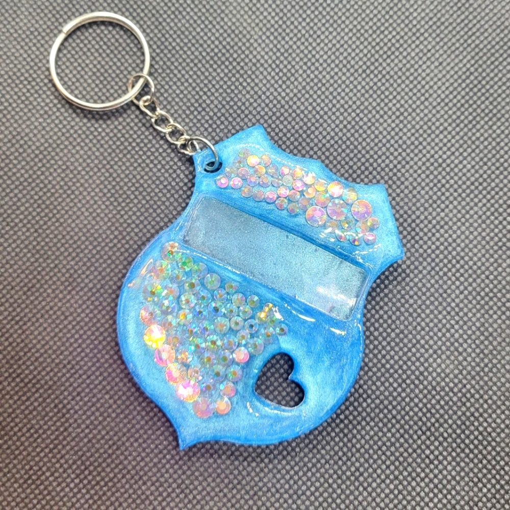 Handmade Resin Badge Keychain 🔑